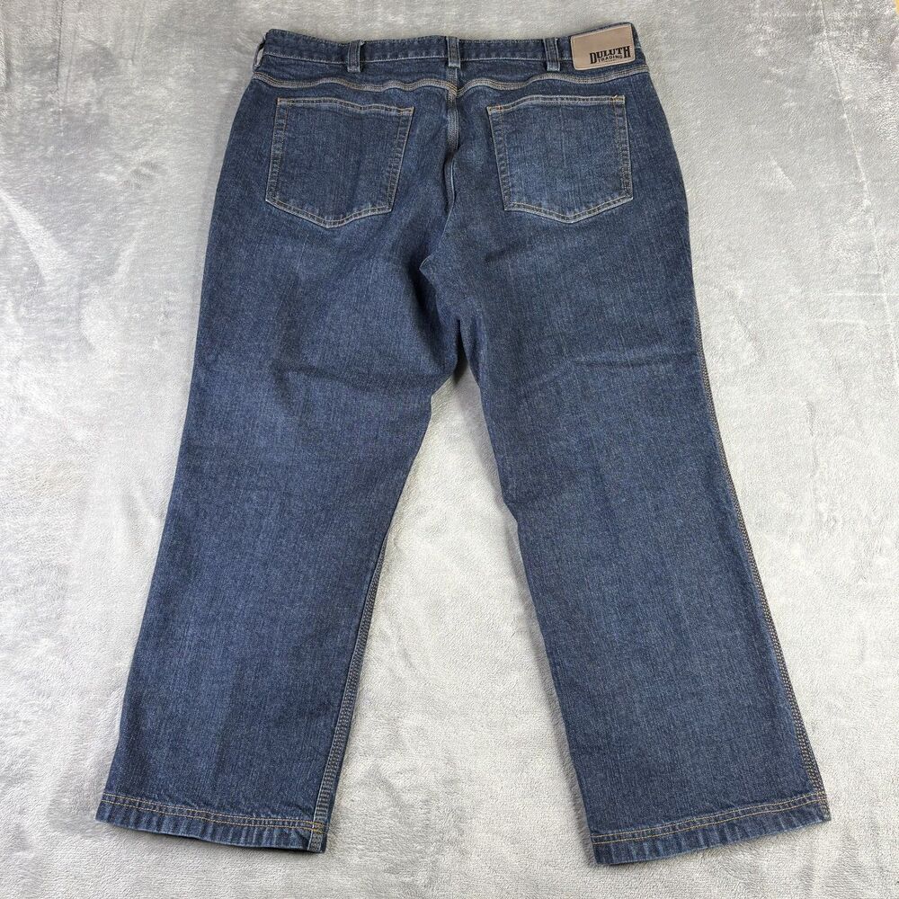 Duluth Trading Flex Ballroom Jeans Mens 38x27 Straight Fit Stretch Denim Pants - Picture 9 of 10